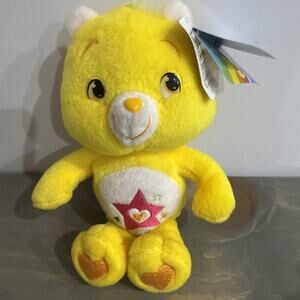 (NWT) ~ Care Bears Superstar Bear Yellow Plush Toy (2007) ~ RARE ~ Vintage ~ 9”